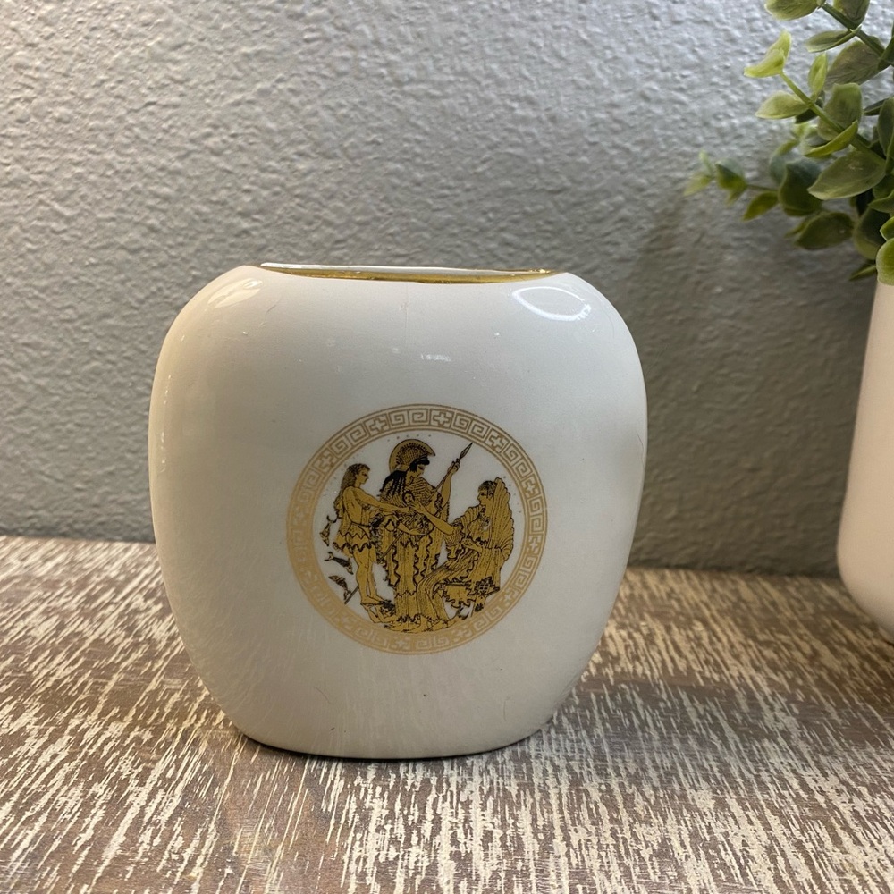 Made In Greece 24kt Gold Chokin Vase